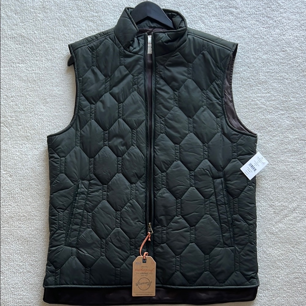 Men's Quilted Green Vest